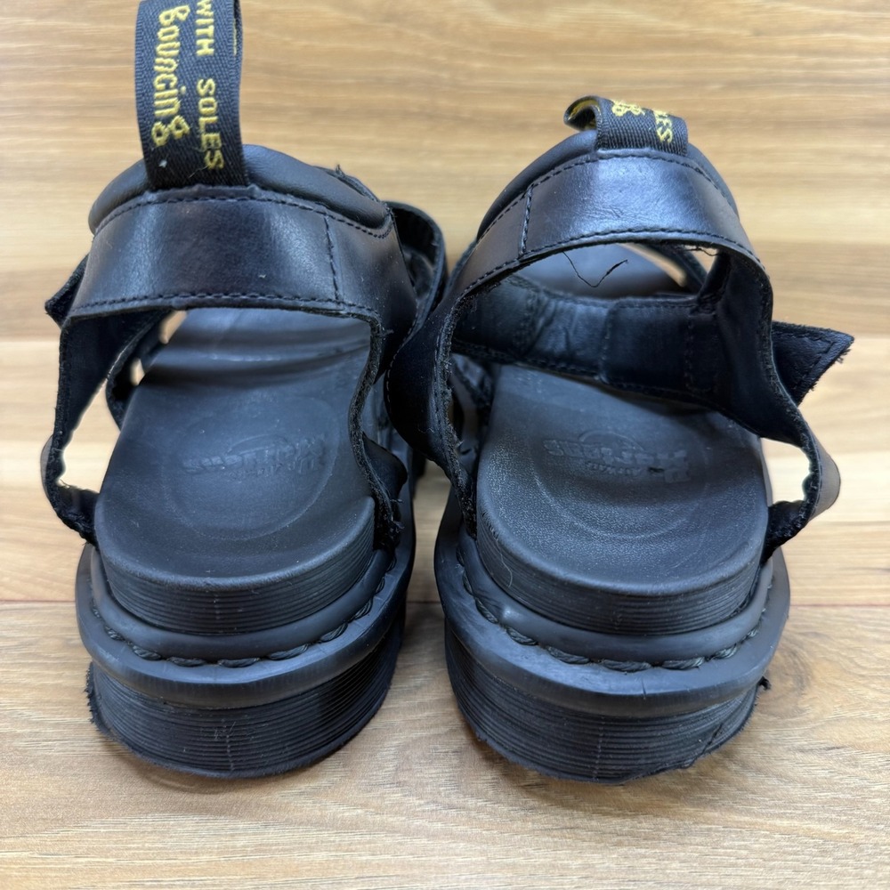 Dr.Martens Blaire Women Size 8 EU 39 Black Chunky Sandals Strappy Ankle Strap - Picture 7 of 10